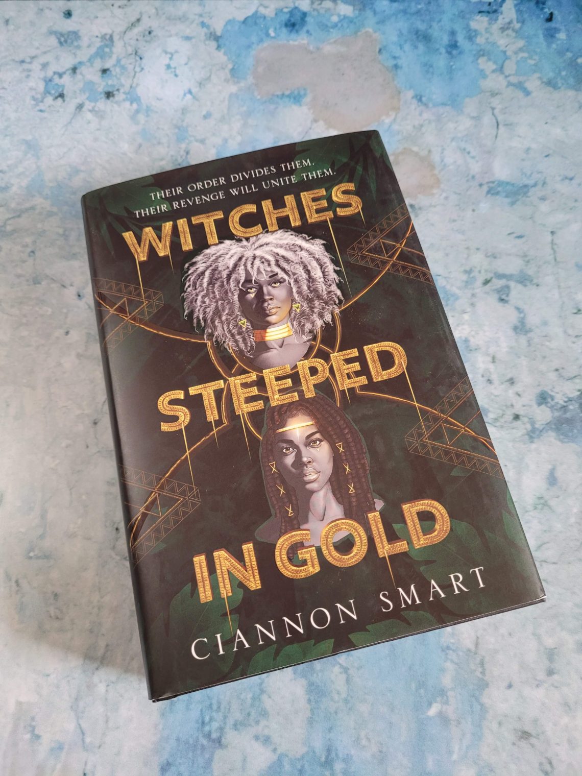 book Witches Steeped in Gold on a bluish grey background